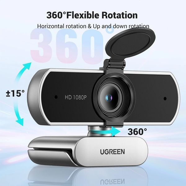 UGREEN USB Webcam 1080p@30FPS, Automatic focus | CM678 75326 foto