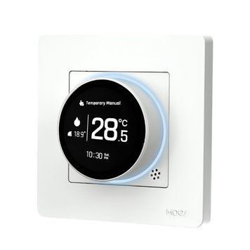 Интеллектуальный термостат Moes ZigBee Star Ring, регулятор температуры, водяной/газовый котел 5А, белый ZHT-SR-GC-WH-MS фото