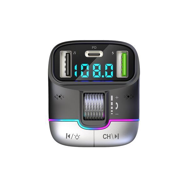 Helmet FM Transmitter 2*USB+1*PD 25W G40, Black HMTFTG40BK foto