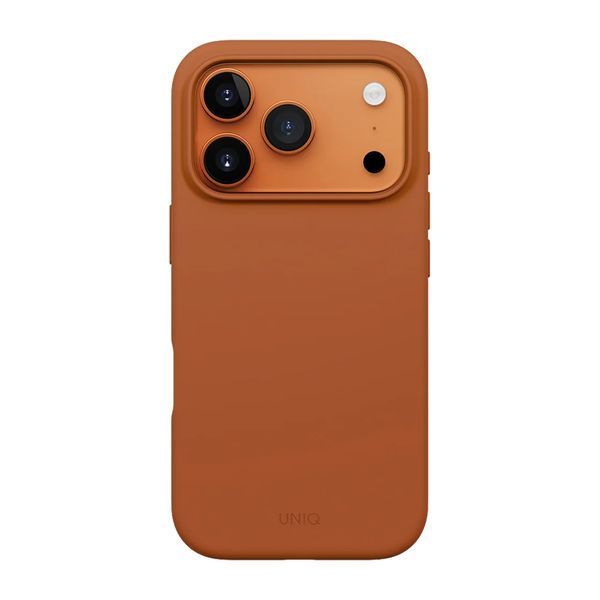 Чехол Uniq для iPhone 17 Pro Max (2025) 6.9 Hybrid Magclick Lino, Sunset Orange UNIQ-IP6.9P(2025)-LINOMSO фото