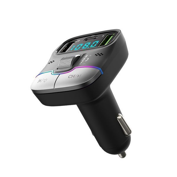 Helmet FM Transmitter 2*USB+1*PD 25W G40, Black HMTFTG40BK foto