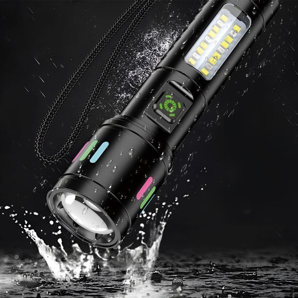 KAKU KSC-1578 Multi-function Telescopic Zoom LED Flashlight, Black KSC-1578 foto