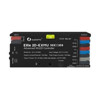 Gledopto Elite 2D-EXMU Advanced ESP32 WLED Digital LED Controller RGB/RGBW/RGBCCT with LAN (GL-C-616WL), DC5~24V, total max 15A output, max 800ICs GL-C-616WL foto