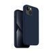 Чехол Uniq Liquid Silicone Lino Marine для iPhone 14, синий UNIQ-IP6.1(2022)-LINOBLU фото 1