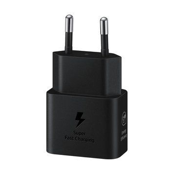 Настенное зарядное устройство Samsung GaN USB-C 25 Вт EP-T2510, черное EP-T2510Black фото