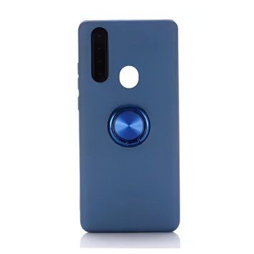 Helmet Case with Ring Liquid Silicone Samsung A30, Blue HMT-CLISSA30RBL foto