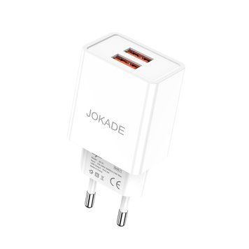 Jokade Wall Charger 2*USB-A 5A, 20W JB120, Белый JB120WH фото