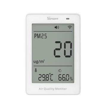 Sonoff Matter Over Wi-Fi Air Quality Monitor AirGuard PM2.5 / PM10 (SAWF-07P) 6920075743265 foto