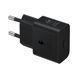 Настенное зарядное устройство Samsung GaN USB-C 25 Вт EP-T2510, черное EP-T2510Black фото 2