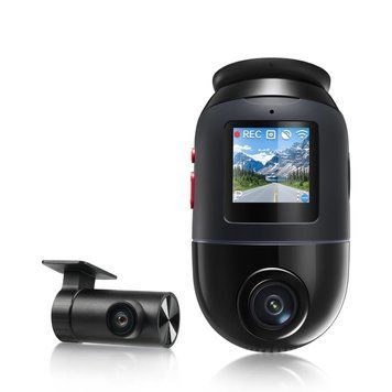 70Mai Smart Dash Cam Omni 4K X800-2 + Rear Camera, 128GB, Black X800-2 foto