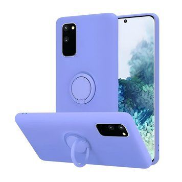 Helmet Case with Ring Liquid Silicone Samsung A20, Blue HMT-CLISSA20RBL foto