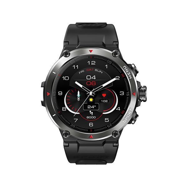 Zeblaze Smart Watch Stratos 2, GPS, AMOLED-дисплей, 5 банкоматов (50M), черный метеорит ZBLSTRATOS2BK фото