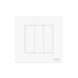 Moes Zigbee Star Ring Smart Push Button Switch 3 Gang (Neutral Required), White ZS-SR-EU3-LN-WH-MS foto 1