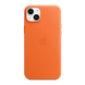 Чехол из натуральной кожи с MagSafe для iPhone 15 Plus/14 Plus, оранжевый CAORLAMSIP14PLOR фото 2
