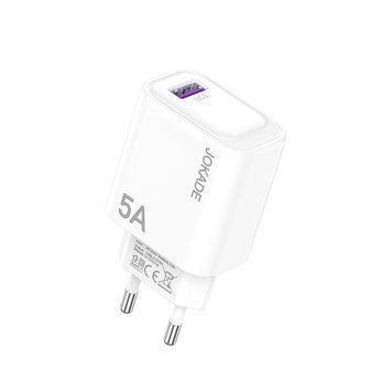 Настенное зарядное устройство Jokade 1*USB-A 5A JB130, белое JB130WH фото