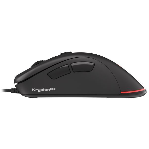 Мышь Genesis Krypton 200, 6400 точек на дюйм, с RGB-подсветкой, бесшумная, с программным обеспечением, черный NMG-1713 фото