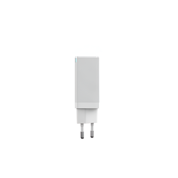 Helmet Wall Charger GaN 1*USB-A+2*Type-C 65W 6A, White HMTGANQC65WWH foto
