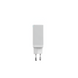 Helmet Wall Charger GaN 1*USB-A+2*Type-C 65W 6A, White HMTGANQC65WWH foto 2