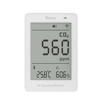 Sonoff Matter Over Wi-Fi Air Quality Monitor AirGuard CO2 (SAWF-08P) 6920075743258 foto