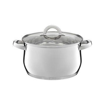 Ambition, Pot With Glass Lid, Berry, 22 Cm, 4.8 L Stainless Steel, Tempered Glass 60801 foto