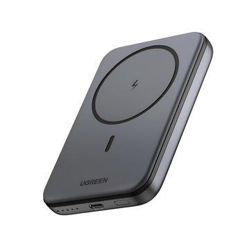 UGREEN Power Bank Mini Magnetic Wireless Qi 10000mAh, 20W, Space Grey 25919 foto