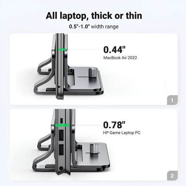 UGREEN Vertical Laptop Stand LP258, Silver 25706 foto
