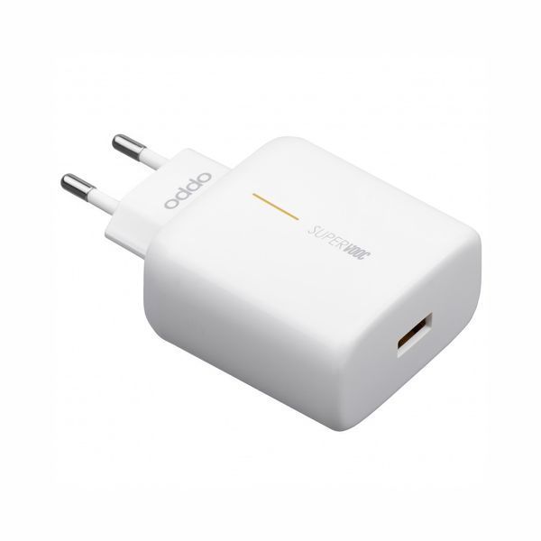 Настенное зарядное устройство Oppo Super VOOC Flash 10 В/6 А, 65 Вт, белое OPSVC65W фото