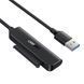 UGREEN Adapter USB-A 3.0 to 2.5" SATA III, Support UASP, S.M.A.R.T, TRIM, up to 5Gbps, 50cm CM321, Black 70609 foto 3