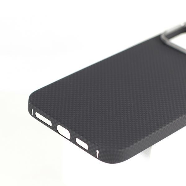 VANTA Case Carbon Ring Plain 600D Magsafe for iPhone 16, Plain Black VACCRPT6IP16BK foto