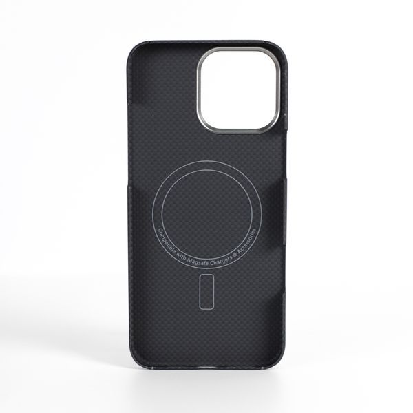 VANTA Case Carbon Ring Plain 600D Magsafe for iPhone 16, Plain Black VACCRPT6IP16BK foto