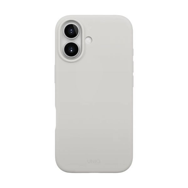 Чехол Uniq для iPhone 17 (2025) 6.3 Hybrid Magclick Lino, Mist Grey UNIQ-IP6.3(2025)-LINOMMGR фото