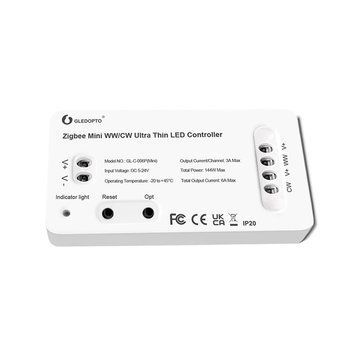 Gledopto ZigBee Pro Ultra Thin Mini LED Strip Controller WW/CW (GL-C-006P(Mini)), DC5~24V, 3A/CH, max 6A output, max 144W output GL-C-006P(Mini) foto