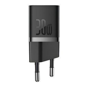 Настенное зарядное устройство Baseus GaN5 Mini 1C 1*Type-C 30 Вт, черный CCGN070401 фото