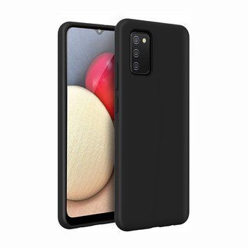 Helmet Case Liquid Silicone Samsung A02S, Black HMT-CLISSA02SBK foto
