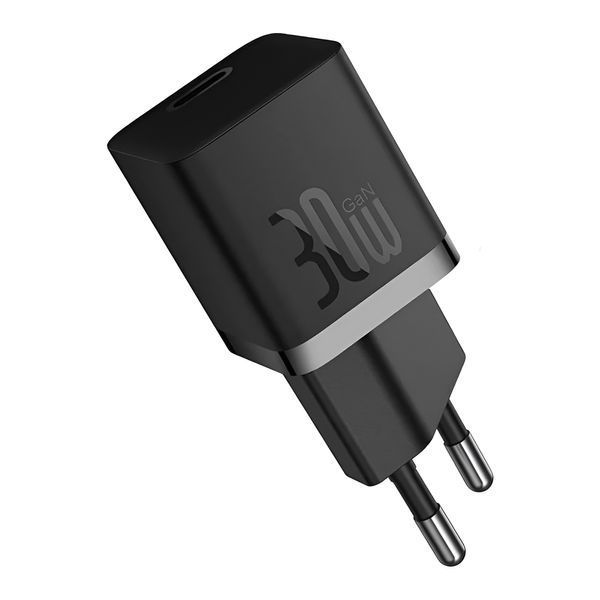 Baseus Wall Charger GaN5 Mini 1C 1*Type-C 30W, Black CCGN070401 foto