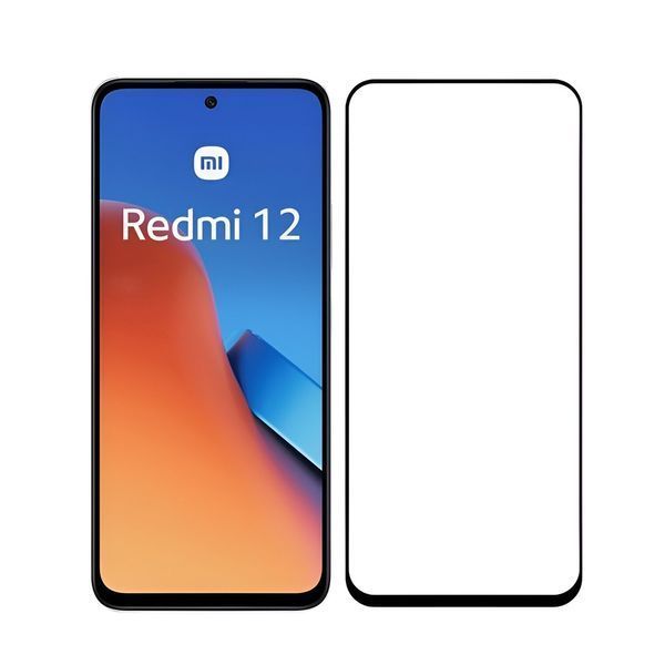 Helmet Diamond Glass 5D Redmi 12, Black HELDIGLRE12BK foto