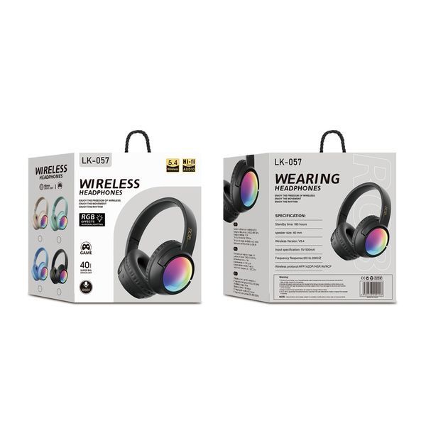 Musen Wireless Headphones on Ear LK-057, Silver AKZLK057SL foto