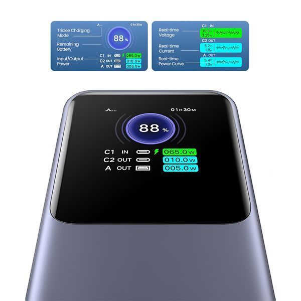 UGREEN Power Bank Nexode Flight Approved 20000mAh, 130W, Grey 35524B foto