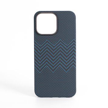 Чехол VANTA Carbon Ring Weaving M Magsafe для iPhone 16, M-Blue VACCRWMIP16BL фото