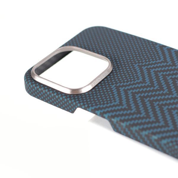 VANTA Case Carbon Ring Weaving M Magsafe for iPhone 16, M-Blue VACCRWMIP16BL foto