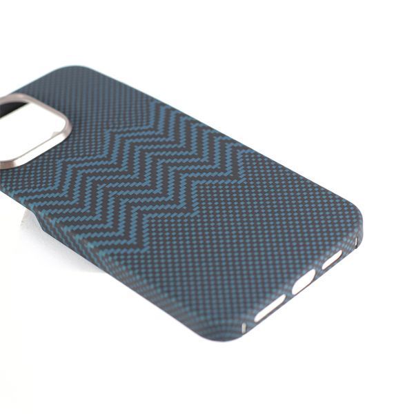 VANTA Case Carbon Ring Weaving M Magsafe for iPhone 16, M-Blue VACCRWMIP16BL foto