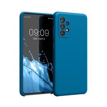 Чехол для шлема Жидкий силикон Samsung A72, синий джинсовый _ HMT-CLISSA72DB фото