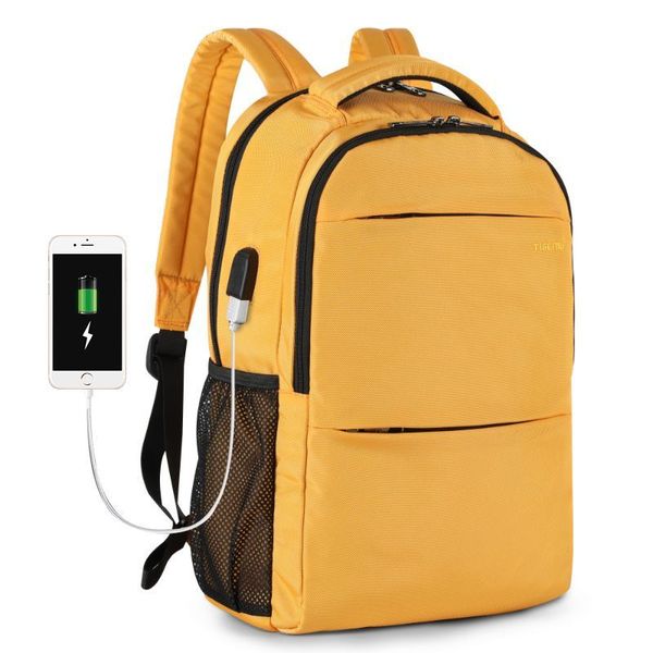 Rucsac pentru fete TIGERNU T-B3032D, Galben cu USB T-B3032D foto