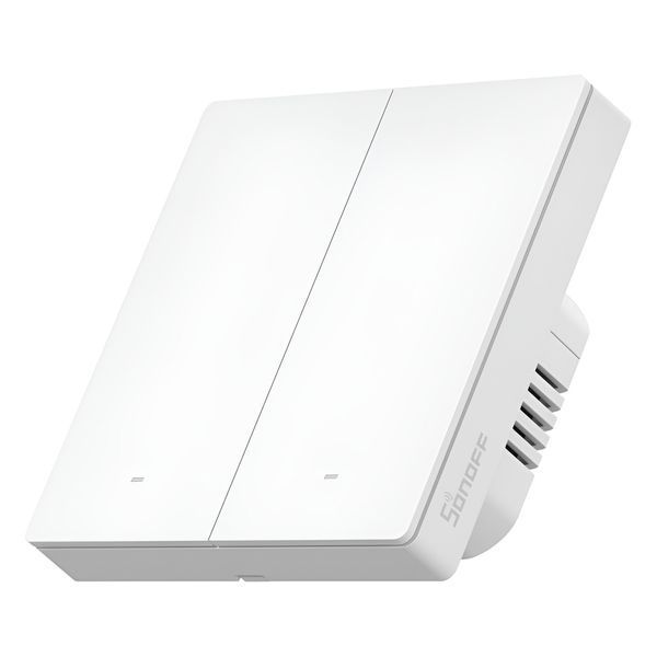 Sonoff Matter Over Wi-Fi Smart Wall Switch SwitchMan M5 2-Gang (Neutral Wire), White 6920075777871 foto