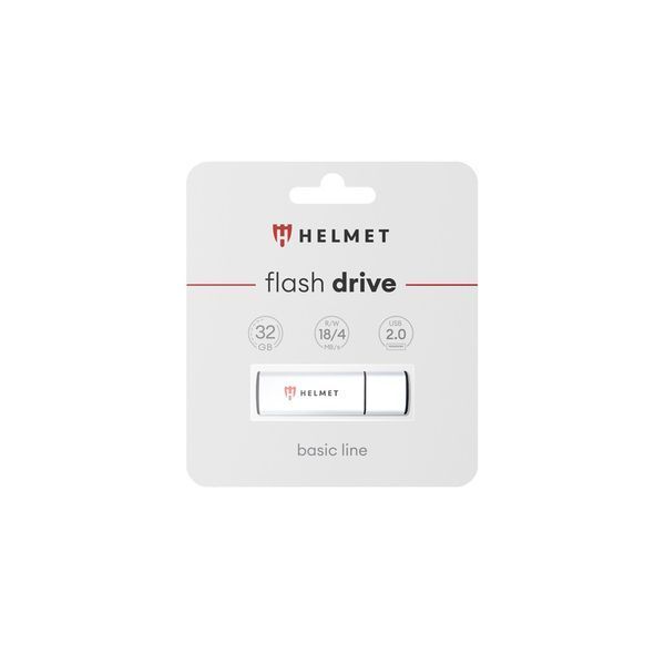 Helmet USB Drive 2.0 Basic Line 32 ГБ, серебристый HMTUSBD20BL32GBSL фото