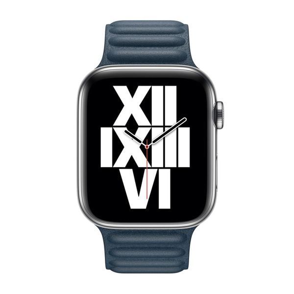 Кожаный ремешок для часов Apple, 38/40/41 мм, M/L, синий LEAPWS38BLU фото