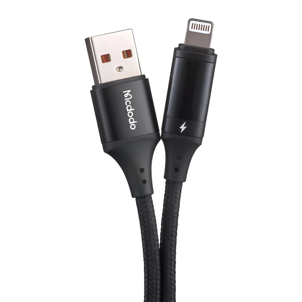Mcdodo Cable USB to Lightning Digital HD 1.2m, Black CA-1060 foto