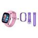 Детские умные часы Lagenio Kids Smart Watch 4G, K3, с двумя ремешками розового и фиолетового цвета LGKSWK3PK фото 1