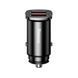 Baseus Car Charger 2xUSB Square Metal QC3.0 30W, Black CCALL-DS01 foto 1