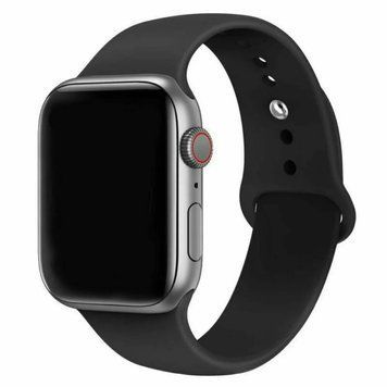 Силиконовый ремешок для Apple Watch 38/40/41mm M/L Черный SPAPWSLG40BK фото